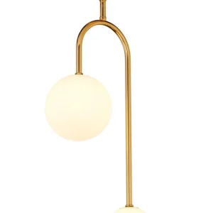 Begrenztes Angebot Deckenlampe Jugendstil Messing Glas in Gold G9 blendarm