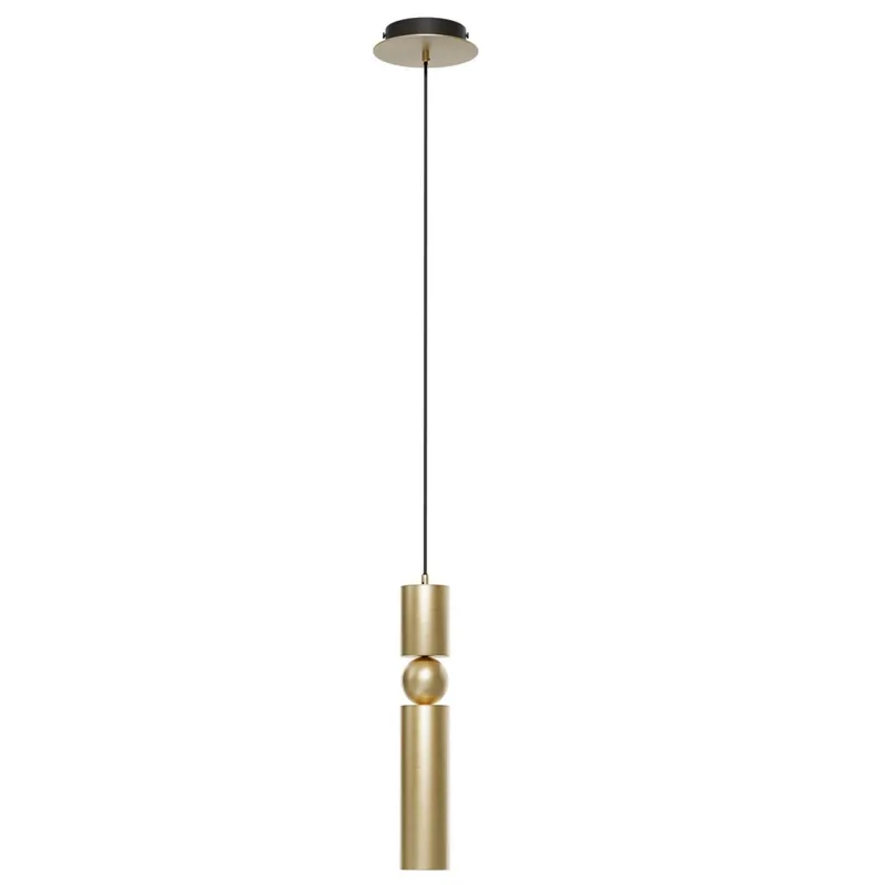 Begrenztes Angebot Elegante Pendelleuchte Metall rund GU10 L:12 cm in Gold
