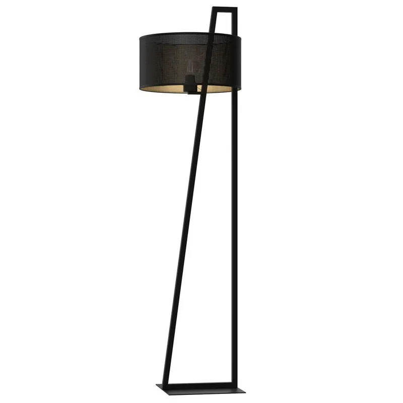 Geprüft Schwarze Stehleuchte Metall 150 cm niedrig E27 Modern