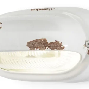 Badezimmerlampe Keramik Glas B: 24 cm Weiß Shabby Antik Online Kaufen
