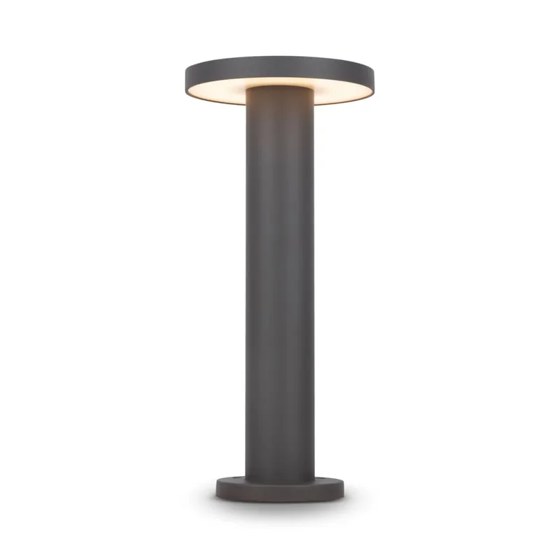 Rabatt Stehleuchte außen Metall LED IP65 40 cm hoch Graphit