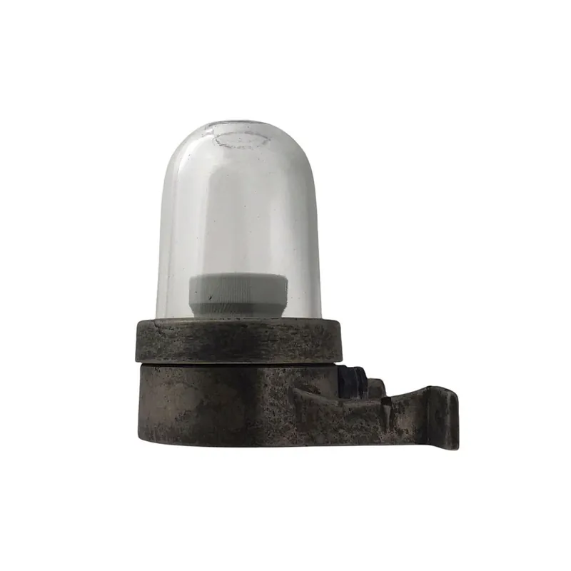 Außenwandleuchte Messing Glas 15 cm hoch IP64 Zinn E27 Zertifiziert