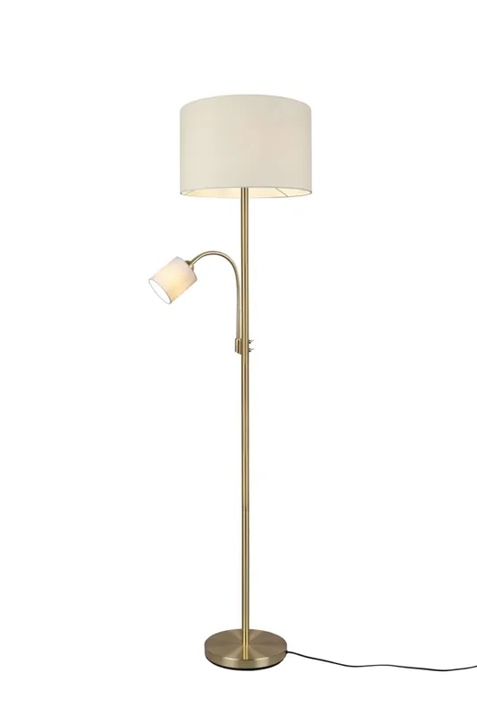 Online Kaufen Stehleuchte Stoffschirme 170 cm E27 E14 Messing Creme