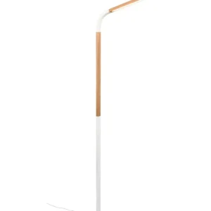 Verstellbare LED Stehlampe dimmbar Metall Weiß 1400 lm Preis Gesenkt