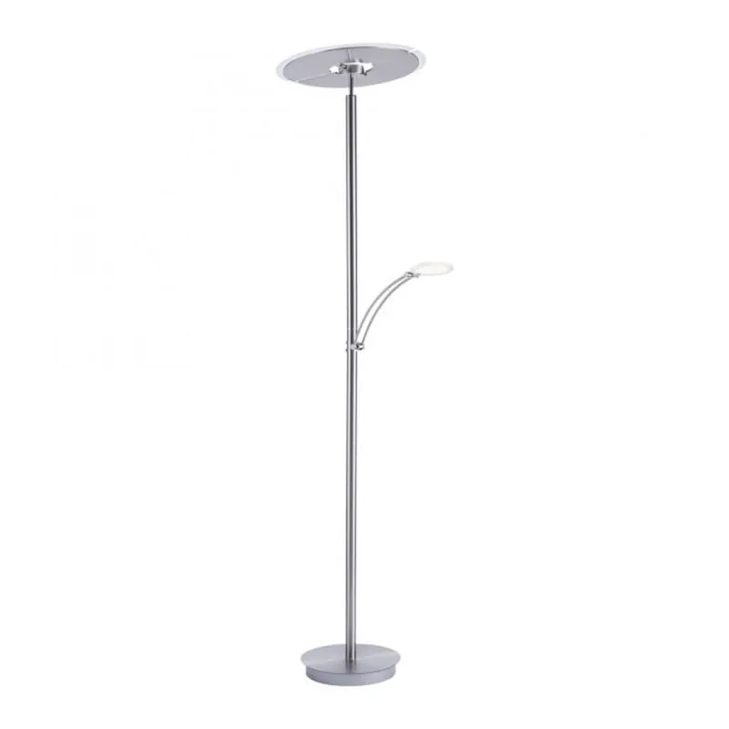 Angebot LED Stehlampe mit Lesearm in Stahl Glas 200 cm 5770 lm