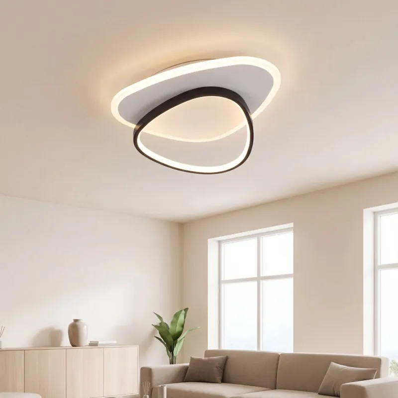 Letzte Chance LED Deckenleuchte Schwarz Weiß 3000/4000/6500 K 35 cm
