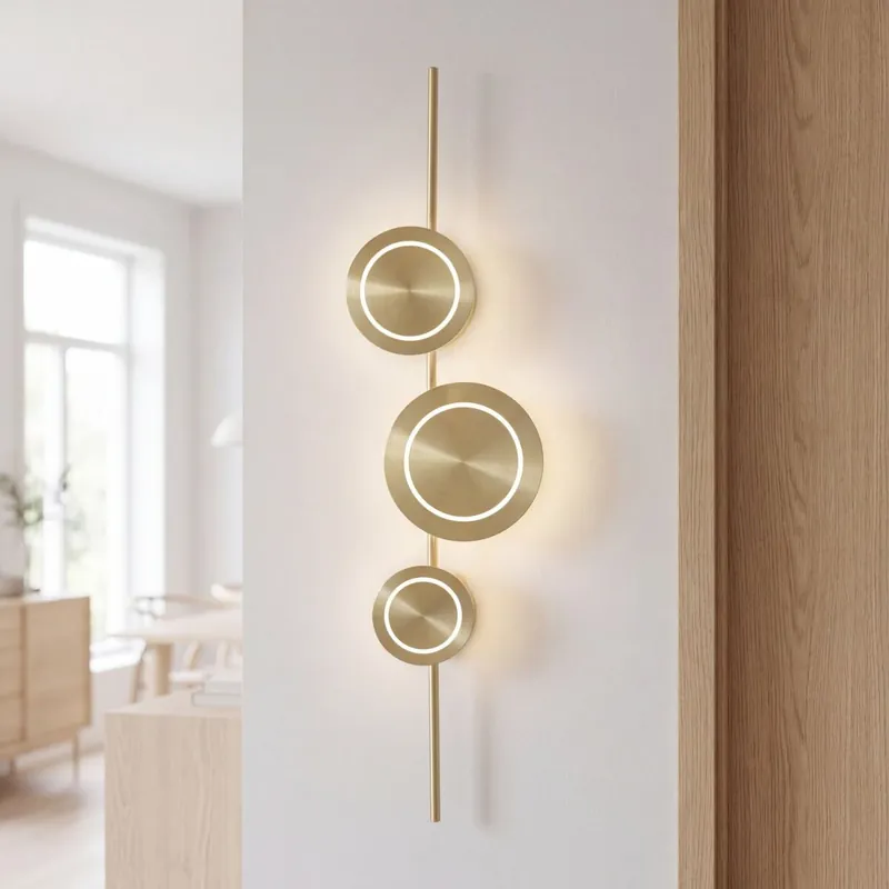 Bestseller LED Wandleuchte indirekt dimmbar Gold 120 cm 18W 3000K