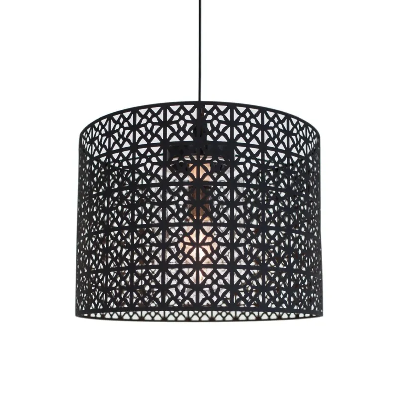Pendelleuchte außen Metall E27 IP44 rund Ø 36 cm Modern Expressversand