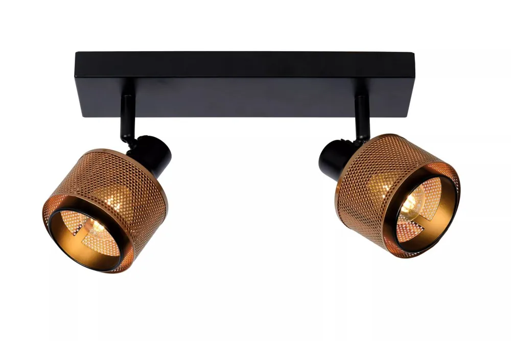 Neu Im Sortiment Deckenstrahler Bronze Schwarz 2-flammig E14 beweglich
