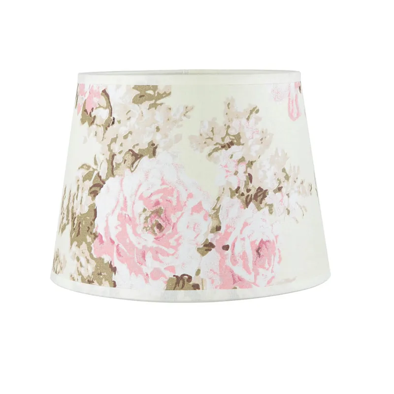 Preiswert Kleiner Lampenschirm Tischlampe Stoff Blumen E14