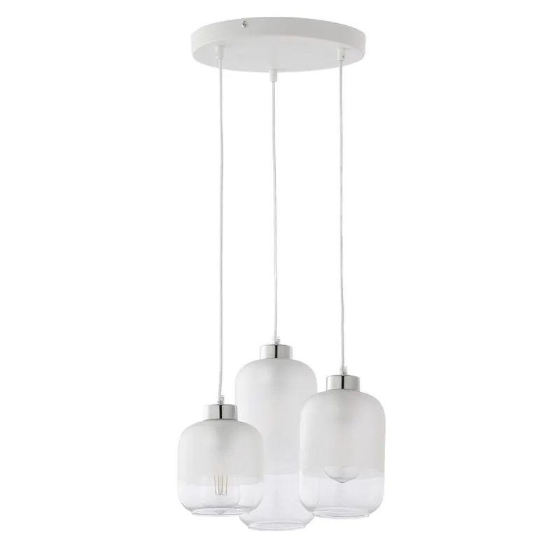 Pendelleuchte Glas Transparent E27 B:34 cm stilvoll Echt