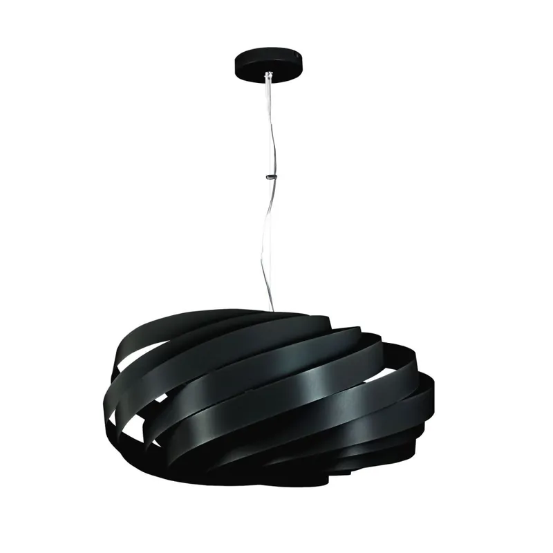 Pendelleuchte Metall elegant B:56 cm Schwarz E27 modern Super-Preis