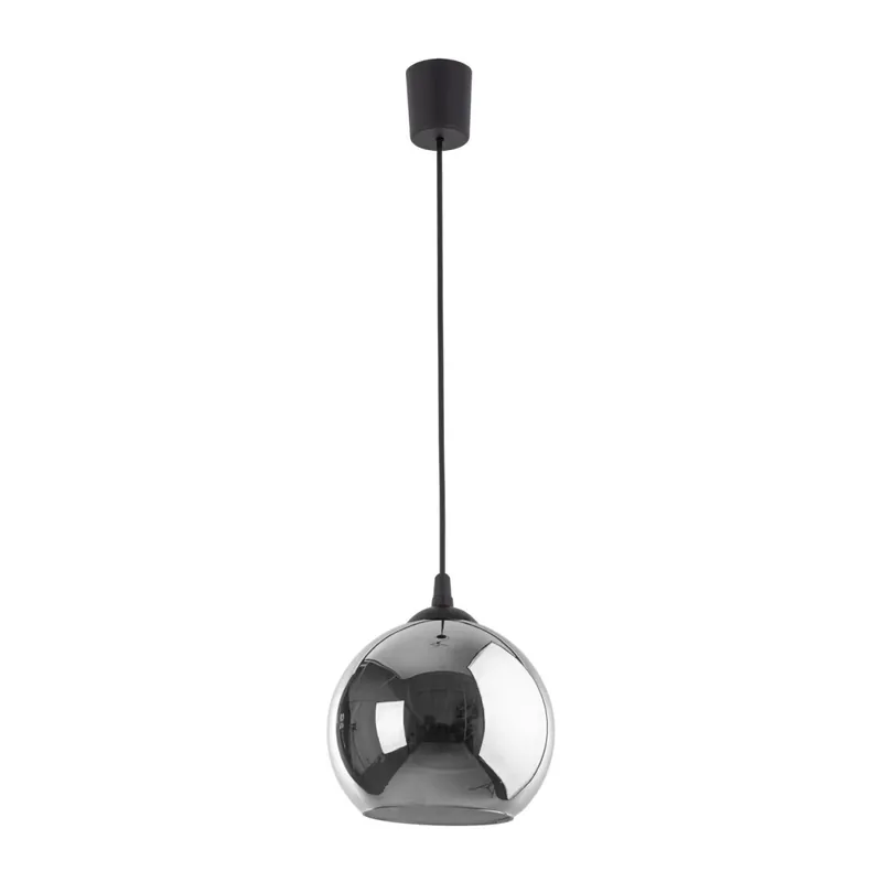 Schnäppchen Pendelleuchte Glas Graphit B:25 cm Schwarz E27 Modern