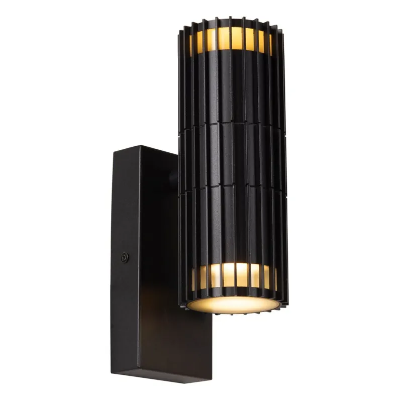 Rabatt Wandlampe Schwarz GU10 L:11 cm Up Down modern