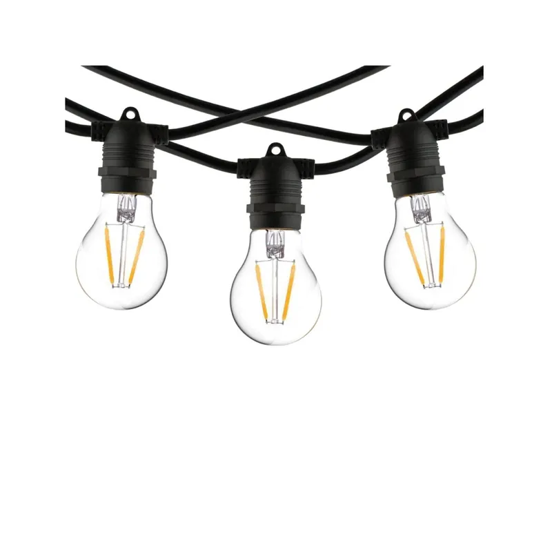 Sonderaktion Lichterkette Gummi Schwarz IP65 E27 L:900 cm Modern
