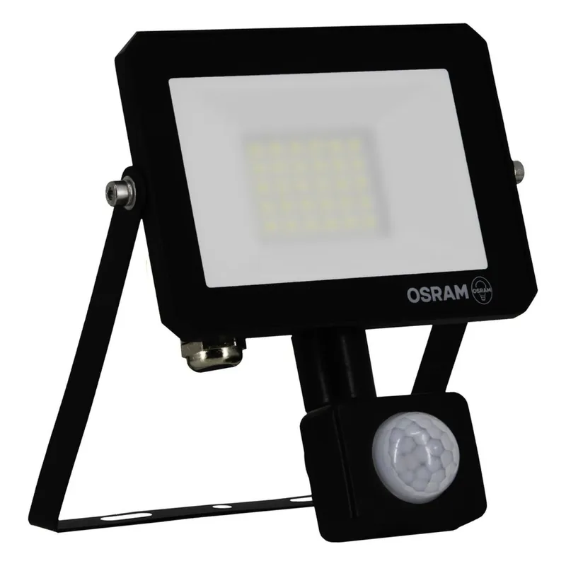 Geprüft LED Spot Sensor schwenkbar Schwarz Alu 3000K IP65 OSRAM