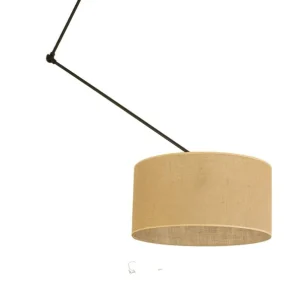 Bestseller Deckenlampe verstellbar Stoff Schwarz Beige E27 Ø40 cm