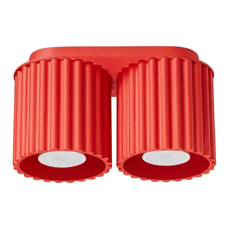Deckenleuchte Aluminium Rot GU10 L:21 cm wohnlich Angebot