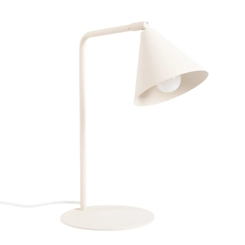 Saisonangebot Tischleuchte flexibel Stahl Beige E14 H:35 cm