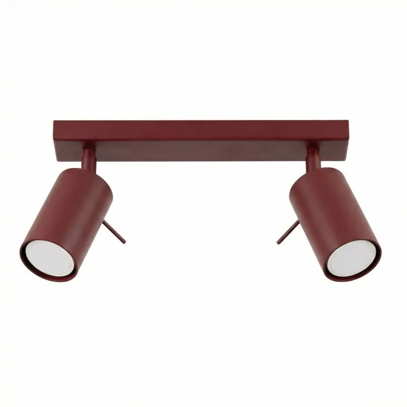 Rabatt Deckenspot flexibel Stahl 2-flammig GU10 L:30 cm