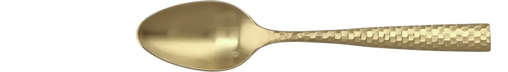 Menülöffel 210 mm gold matt Lucca Facet gold Zertifiziert