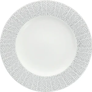 Teller flach mit Fahne 275 mm weiß-grau Amanda Highlight