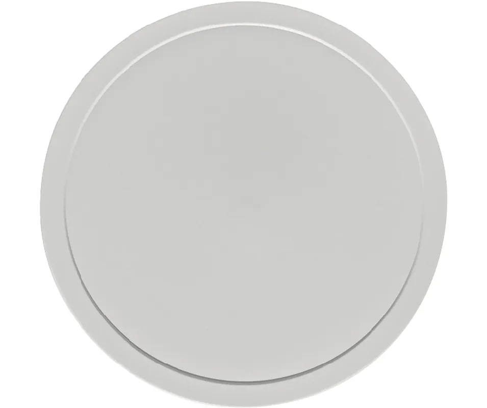 Billig Deckel rund / flach 180 mm grau