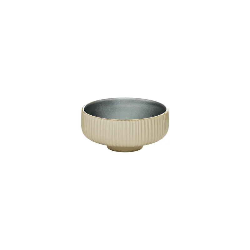 Direktkauf Dip-Schälchen rund Relief 80 mm / 0,12 l grau Nara grau