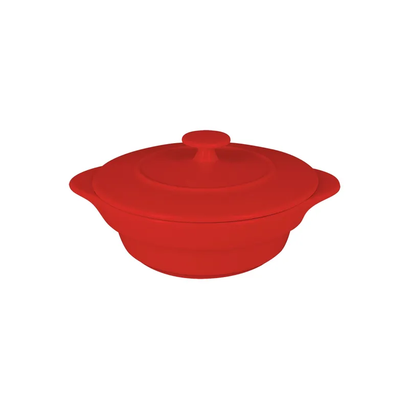 Neue Ware Cocotte rund mit Deckel 100 mm / 0,22 l ember