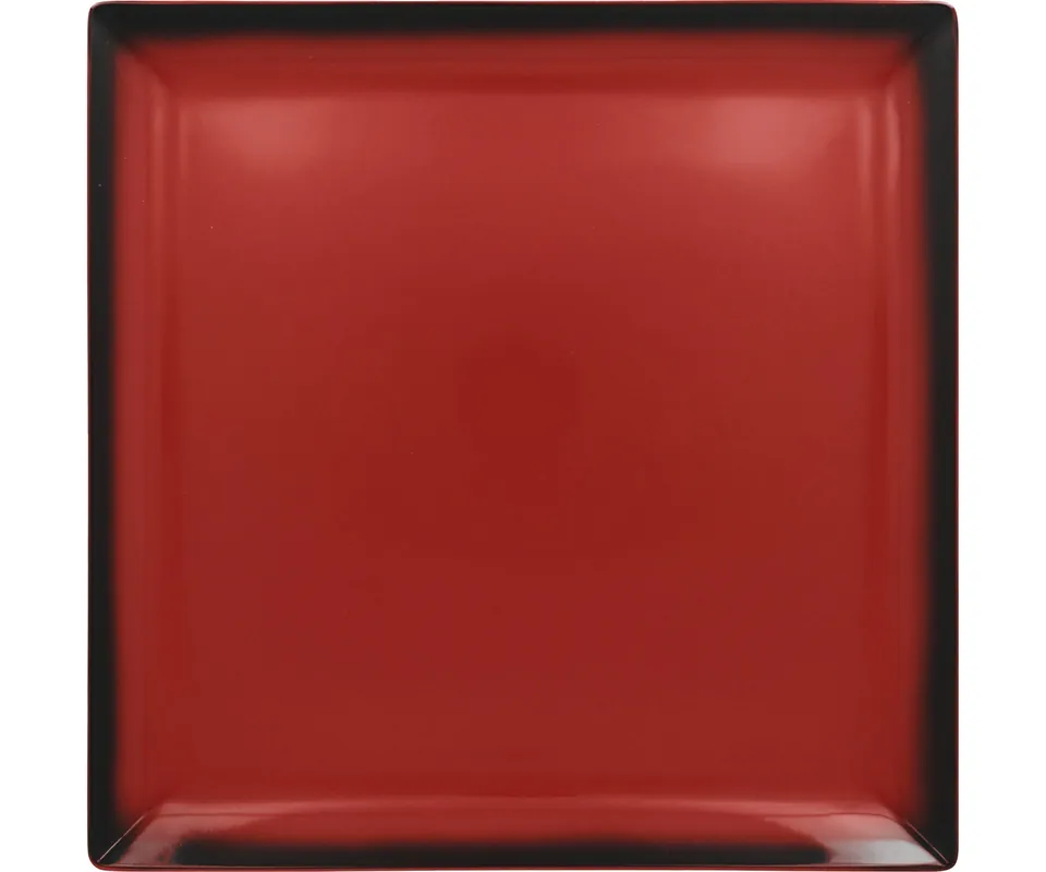 Teller quadratisch 302 x 302 mm rot Highlight