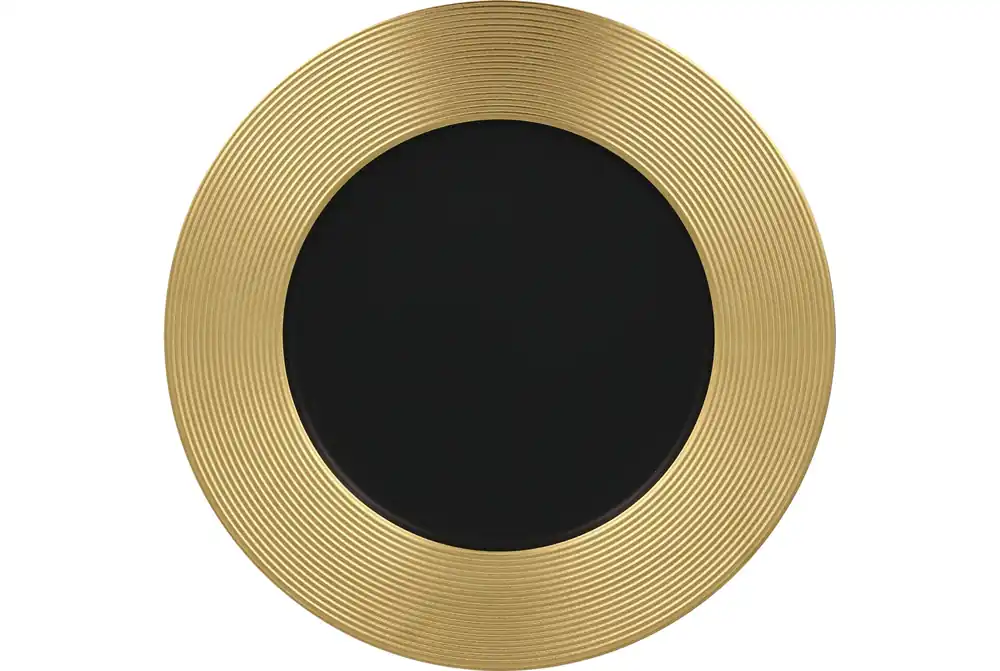 Begrenztes Angebot Teller flach 290 mm schwarz / gold