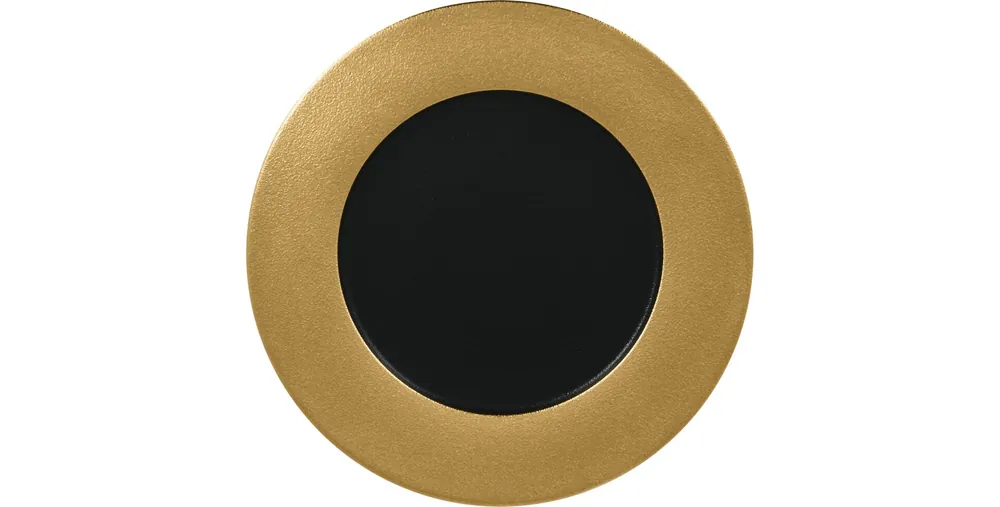 Teller flach 220 mm gold Expressversand