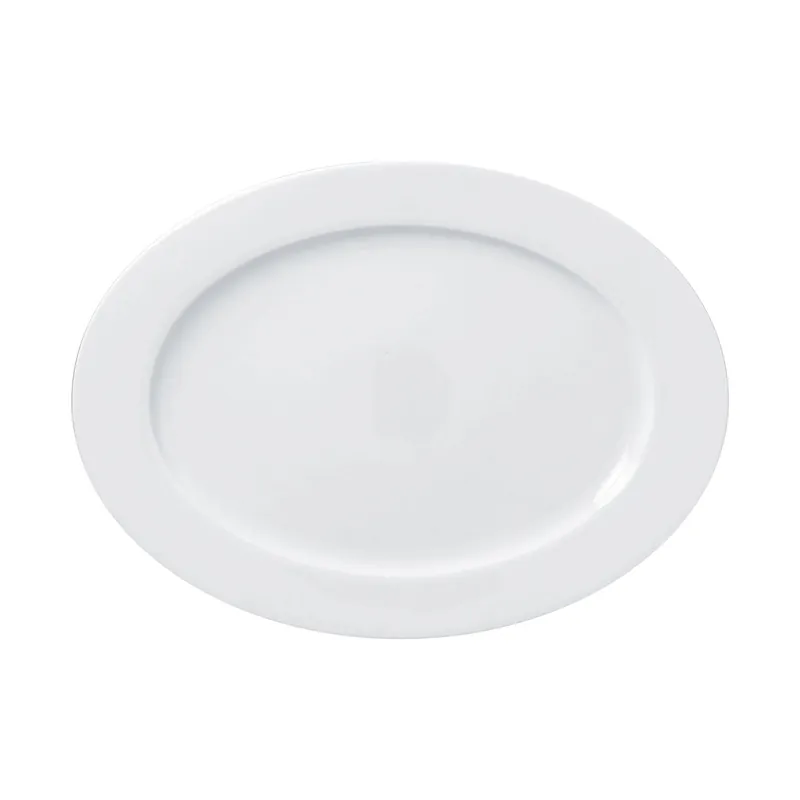 Echt Platte oval 338 x 250 mm weiß Access Plus