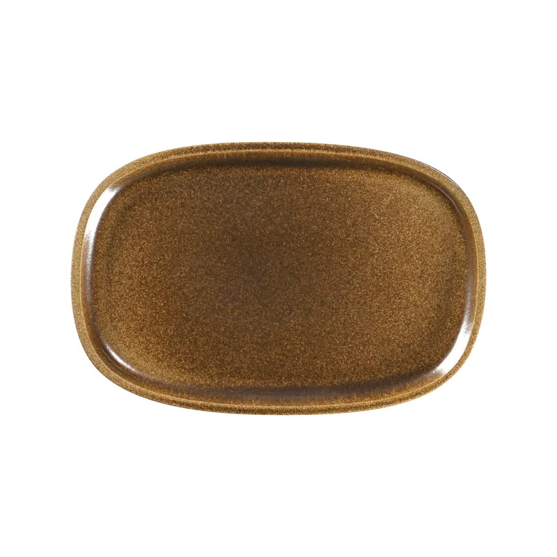 Sonderaktion Platte oval flach 302 x 200 mm rust brown Ease Rust Brown