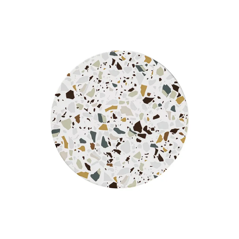 Teller flach rund 236 mm multicolour Kerrazzo Neue Ware