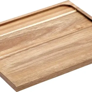 Neue Ware Holztablett "Acacia" 34,5x28,5x1,5cm Acacia
