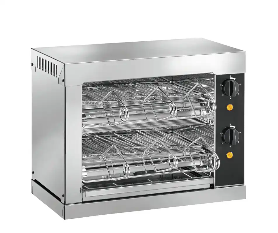 Toaster mit Timer 2 Heizebenen 440 x 240 x 380 mm Neue Ware