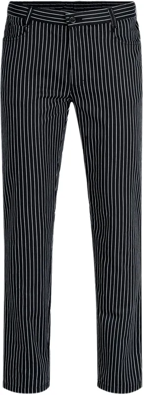Herren-Hose "Five-Pocket" gestreift schwarz/ weiß Größe 58 Neu