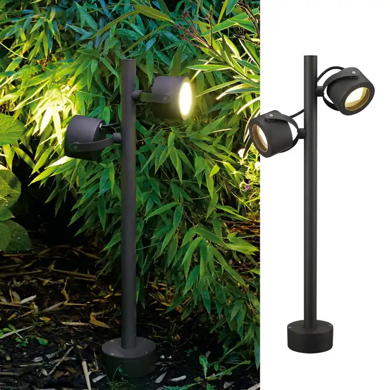 Zweiflammige Stehleuchte Sitra, GX53, anthrazit Top-Preis