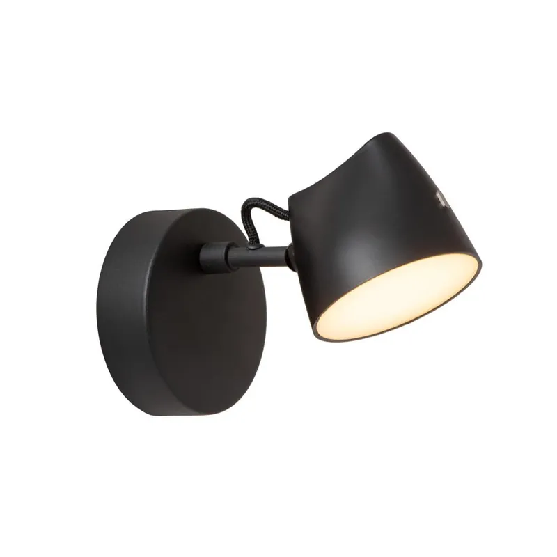 LED Wandleuchte Milne in Schwarz Neu Im Sortiment