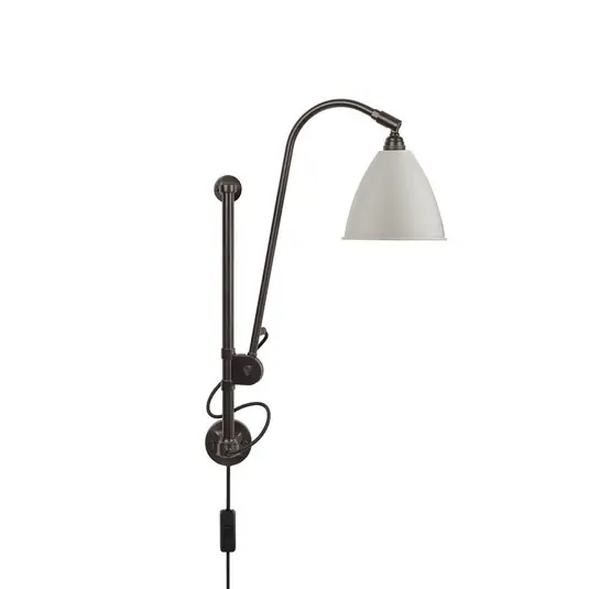 Letzte Chance Bestlite BL5 Wandlampe, Ø 16 cm, schwarz/messing/weiß - GUBI