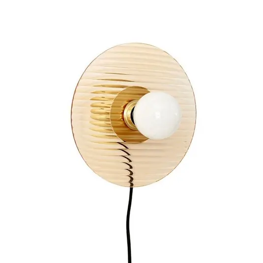 Echt Halo Wandleuchte Amber/Brass - Hübsch