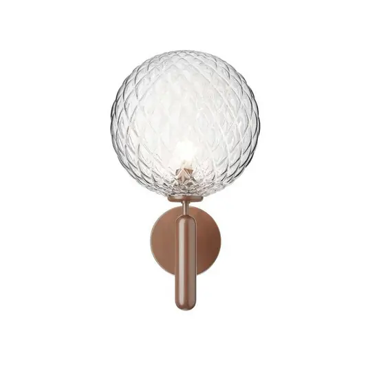 Aktuell Nuura Außen-Wandlampe Miira, bronze/klar, Ø 20 cm - Nuura