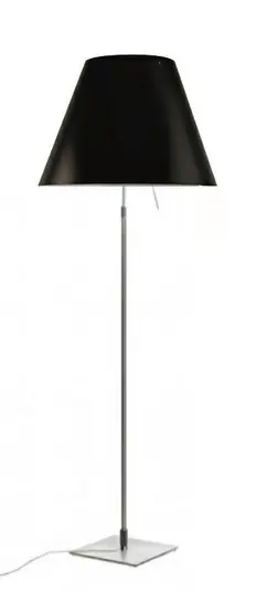 Costanza Stehleuchte m/Dimmer Alu/Liquorice Black - Luceplan Preisknaller