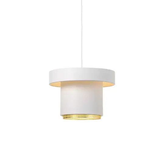 A201 Pendelleuchte White/Brass - Artek Schnäppchen