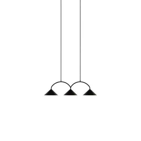 Highlight Curve 3 Pendelleuchte Black - Globen Lighting