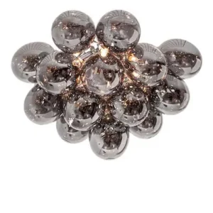 Heißes Angebot Gross Deckenleuchte, rauchgrau, Glas, Metall, Ø 50 cm, G9 - By Rydéns