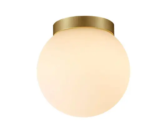 Begrenztes Angebot Palla C135 LED-Deckenleuchte, IP44, messing/opal - Antidark