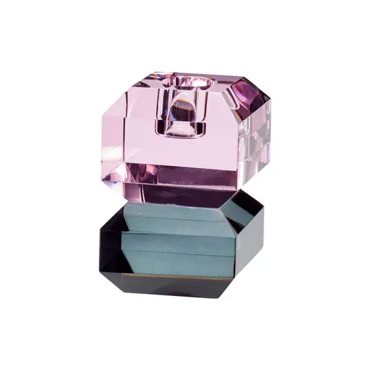 Angebot Gem Kerzenhalter Small Smoked/Rosa - Hübsch