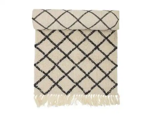 Neue Ware Warda Teppich Nature Wool - Bloomingville